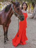 Sheath Spaghetti Strap Satin Sleeveless Floor-Length Dress - Chloe Dress