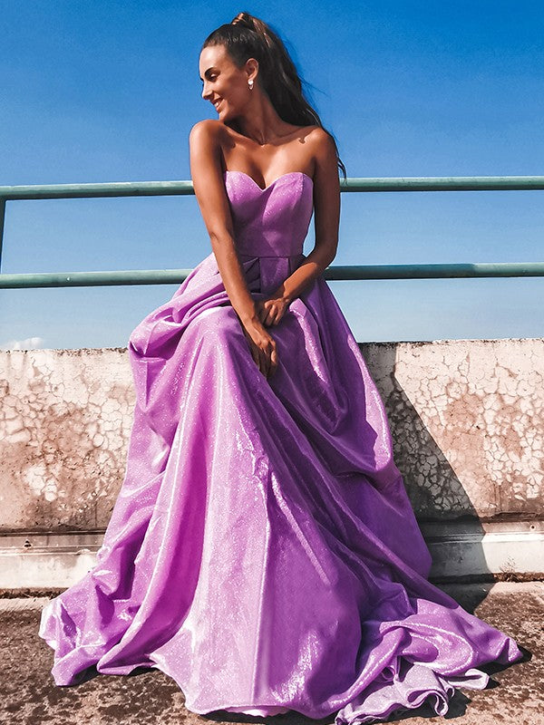 A-Line Sweetheart Sequin Sleeveless Ruffled Dress - Chloe Dress