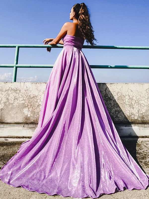 A-Line Sweetheart Sequin Sleeveless Ruffled Dress - Chloe Dress