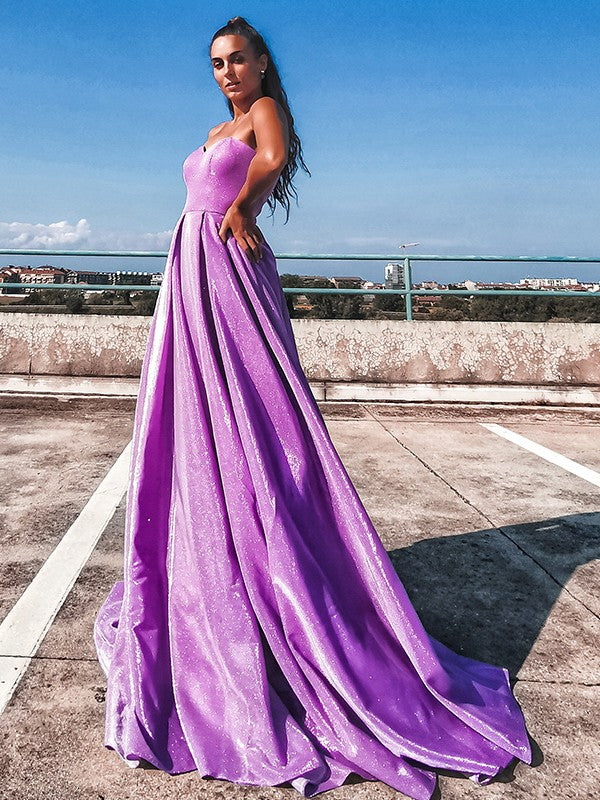 A-Line Sweetheart Sequin Sleeveless Ruffled Dress - Chloe Dress