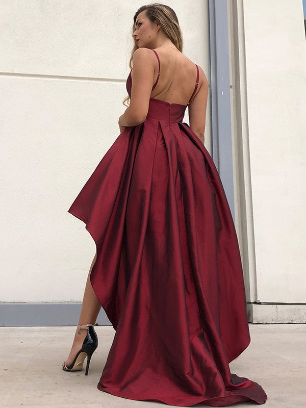 A-Line Spaghetti Strap Sleeveless Ruffled Homecoming Dress - Chloe Dress