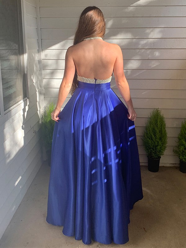 Ball Gown Satin Sleeveless Floor-Length Gown - Chloe Dress