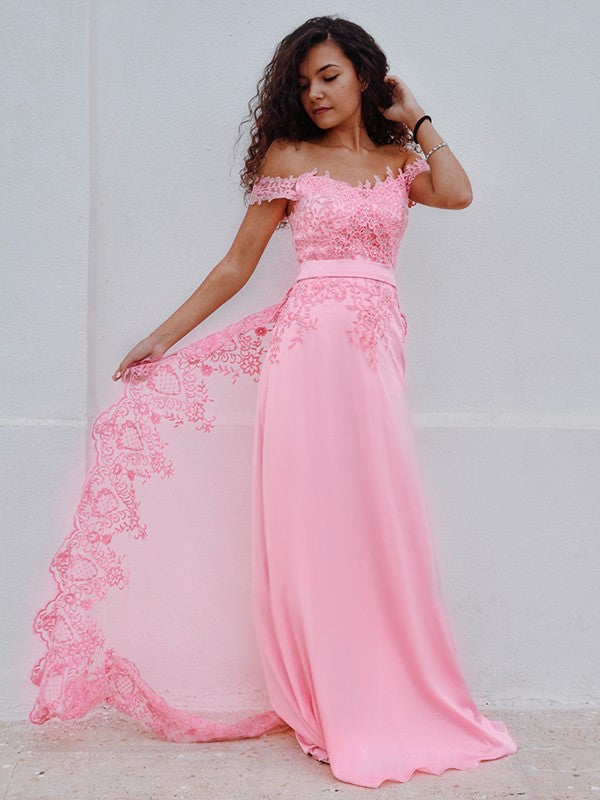 Sheath Satin Sleeveless Train Dress - Chloe Dress