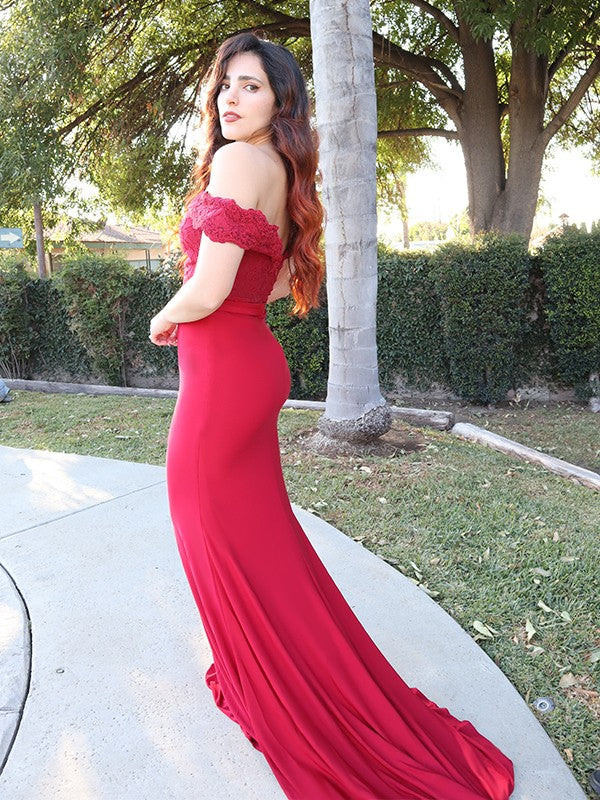 Mermaid Lace Sleeveless Train Dress - Chloe Dress