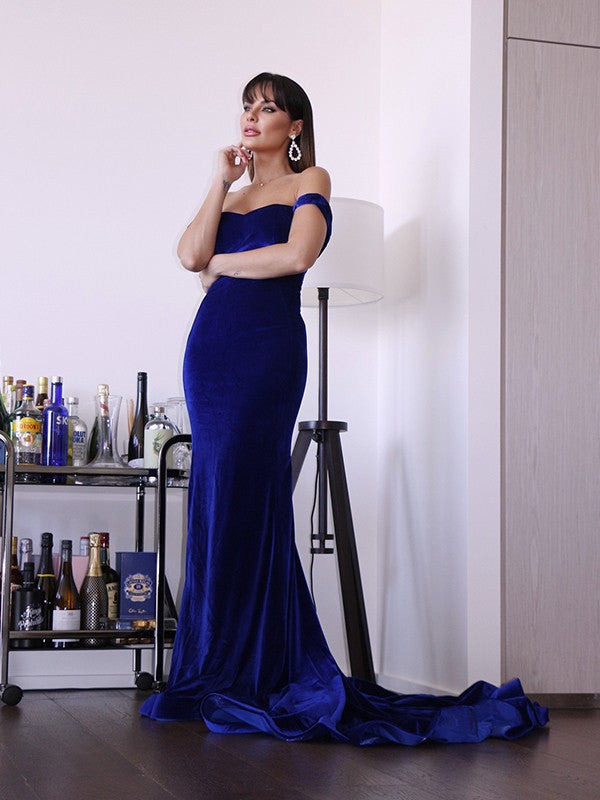 Sheath Velvet Sleeveless Ruffled Dress - Chloe Dress