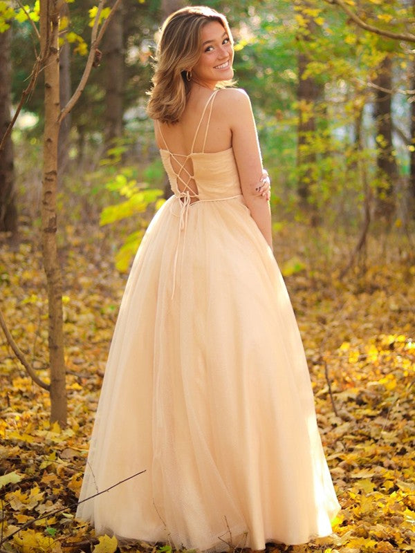 A-Line V-Neck Sleeveless Floor-Length Dress - Chloe Dress