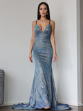 Sheath V-Neck Sleeveless Ruffled Dress - Chloe Dress