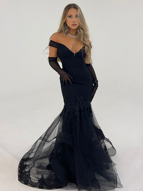 Mermaid Tulle Sleeveless Ruffled Dress - Chloe Dress