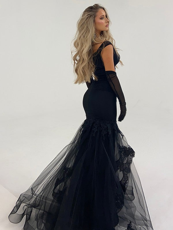 Mermaid Tulle Sleeveless Ruffled Dress - Chloe Dress