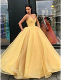 Ball Gown Strapless Tulle Sleeveless Pleated Floor-Length Evening Gown - Chloe Dress