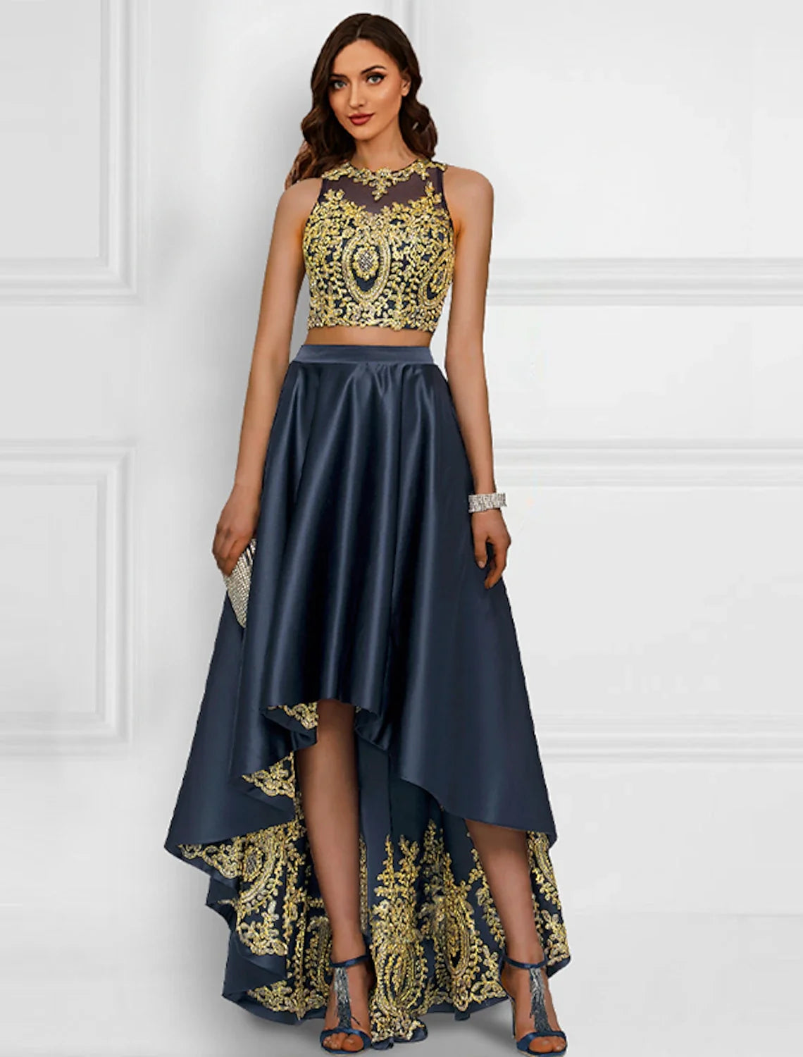 Sleeveless Asymmetric Prom Dress - Chloe Dress
