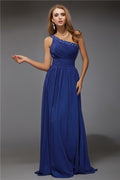 Sheath One-Shoulder Chiffon Sleeveless Dress - Chloe Dress