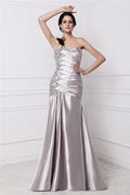 A-Line Sweetheart Satin Sleeveless Pleated Dress - Chloe Dress
