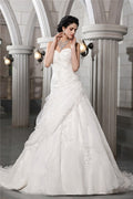 A-Line Sweetheart Organza Sleeveless Applique Wedding Dress - Chloe Dress