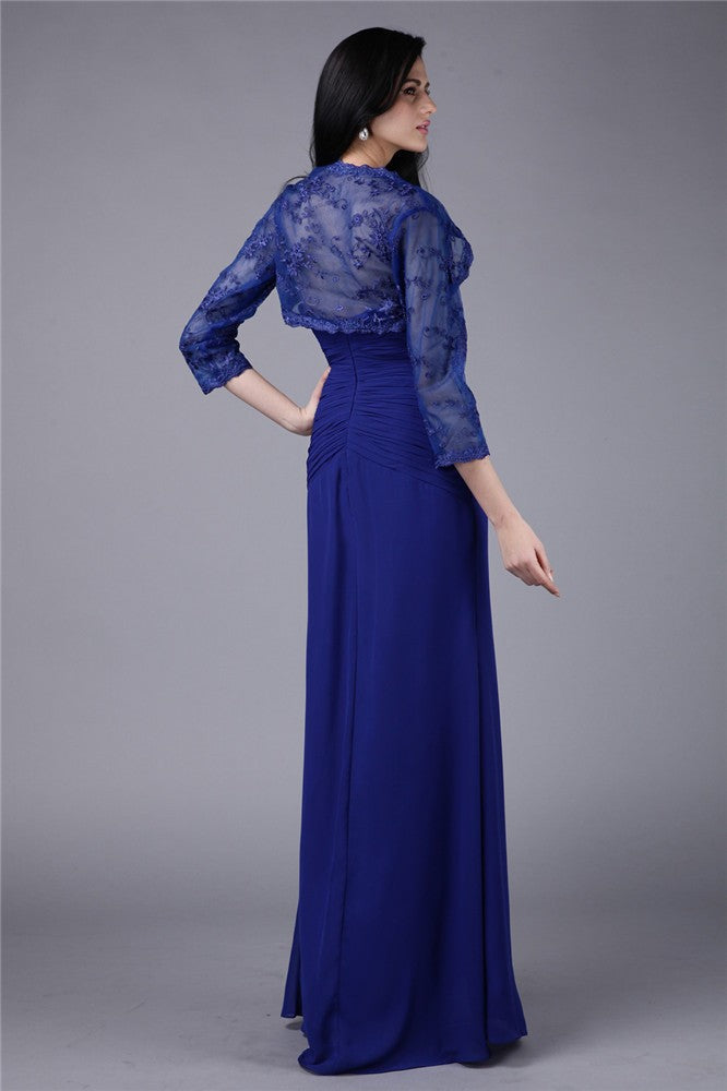Sheath Sweetheart Chiffon Applique Dress - Chloe Dress