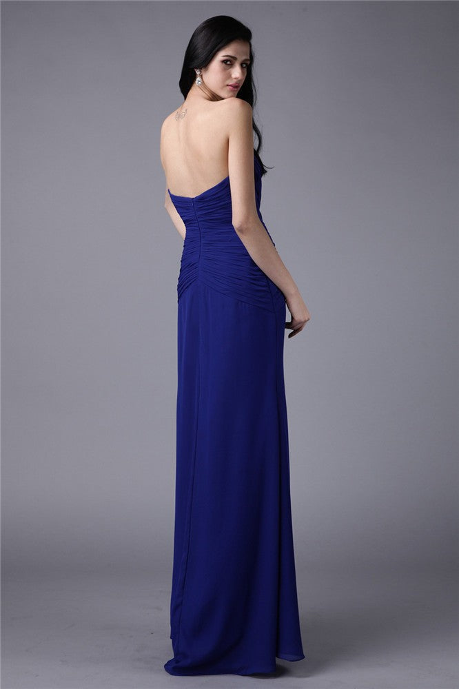 Sheath Sweetheart Chiffon Applique Dress - Chloe Dress