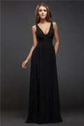 Sheath V-Neck Chiffon Sleeveless Dress - Chloe Dress
