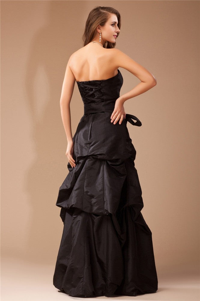 A-Line Strapless Sleeveless Ruffled Dress - Chloe Dress