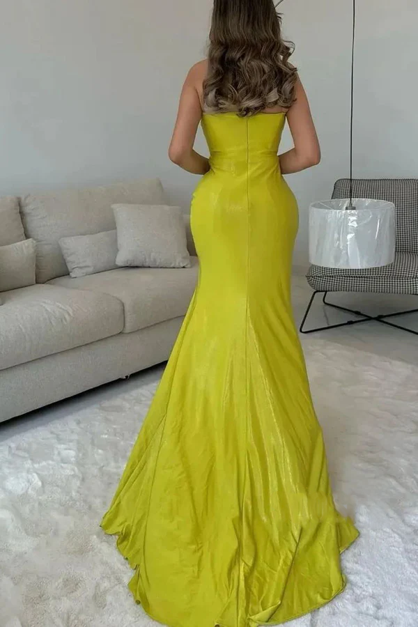 Strapless Pleated Evening Dress - Chloe Dress