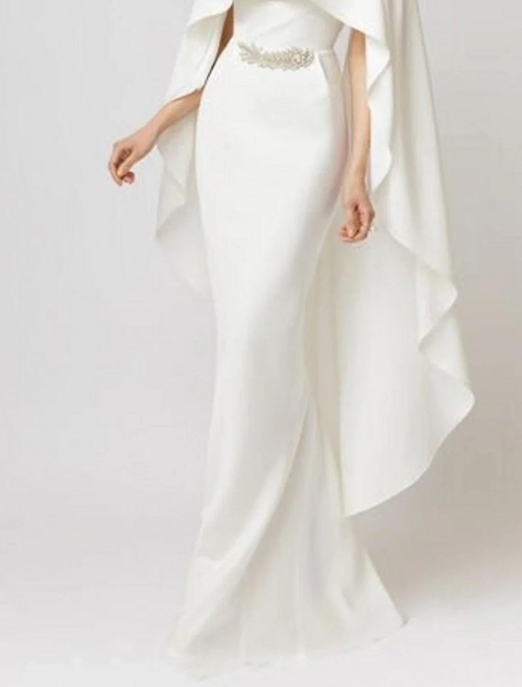 Mermaid Chiffon Sleeveless Applique Floor-Length Evening Gown - Chloe Dress