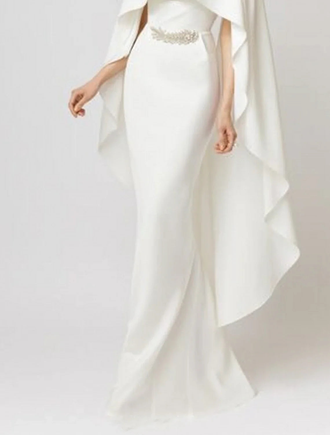 Mermaid Chiffon Sleeveless Applique Floor-Length Evening Gown - Chloe Dress