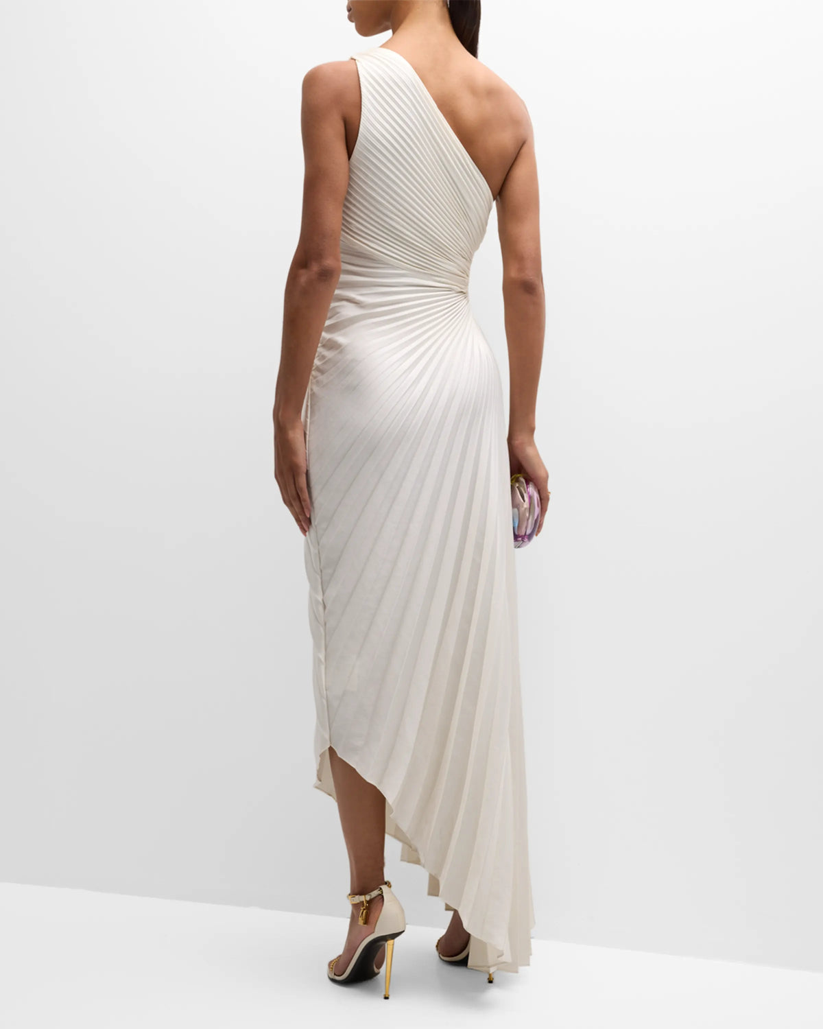 One-Shoulder Pleated Prom Dress - Chloe Dress