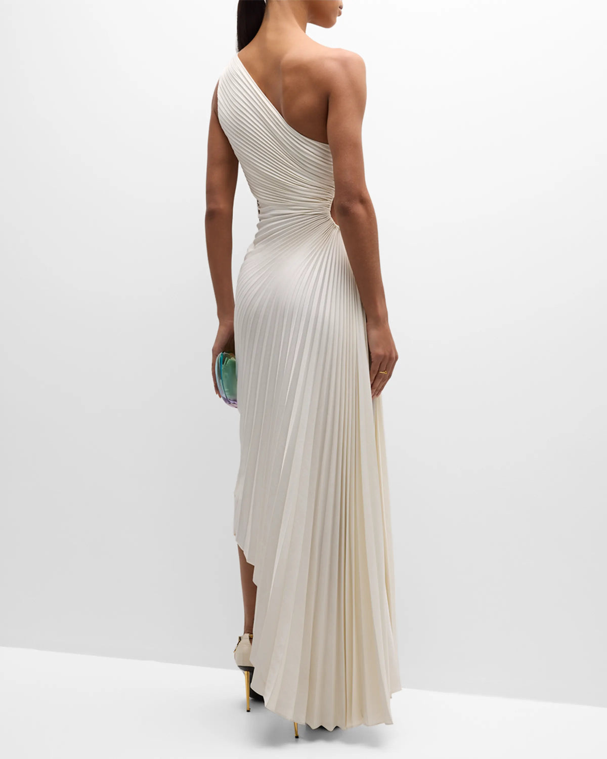One-Shoulder Pleated Prom Dress - Chloe Dress