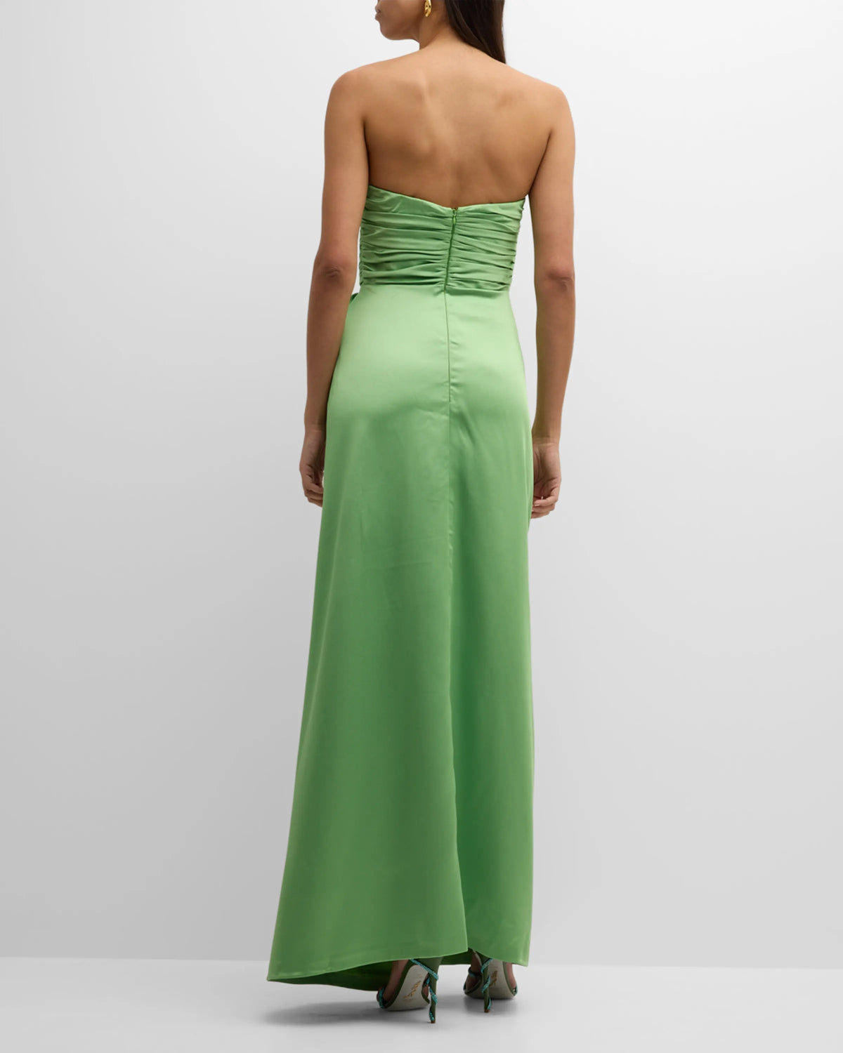 Strapless High Slit Prom Dress - Chloe Dress