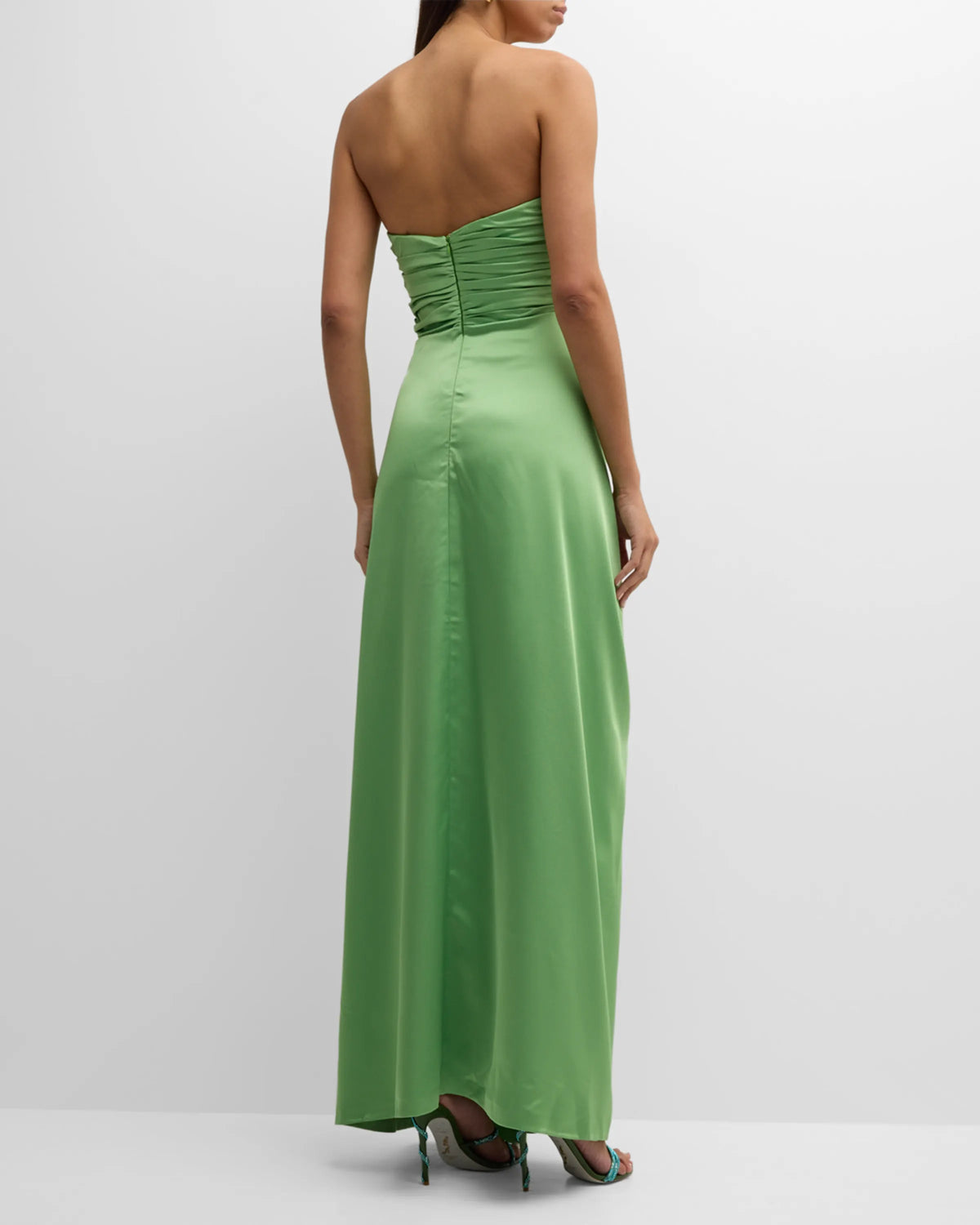 Strapless High Slit Prom Dress - Chloe Dress