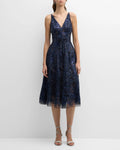 V-Neck Sequin Sleeveless Embroidered Prom Dress - Chloe Dress
