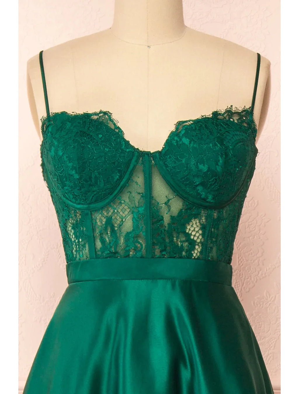 A-Line Sweetheart Satin Sleeveless Backless Applique Floor-Length Prom Dress - Chloe Dress