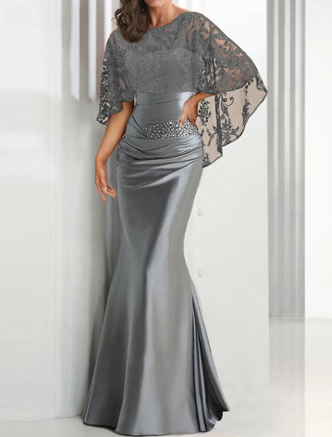 Mermaid Sequin Sleeveless Floor-Length Evening Gown - Chloe Dress