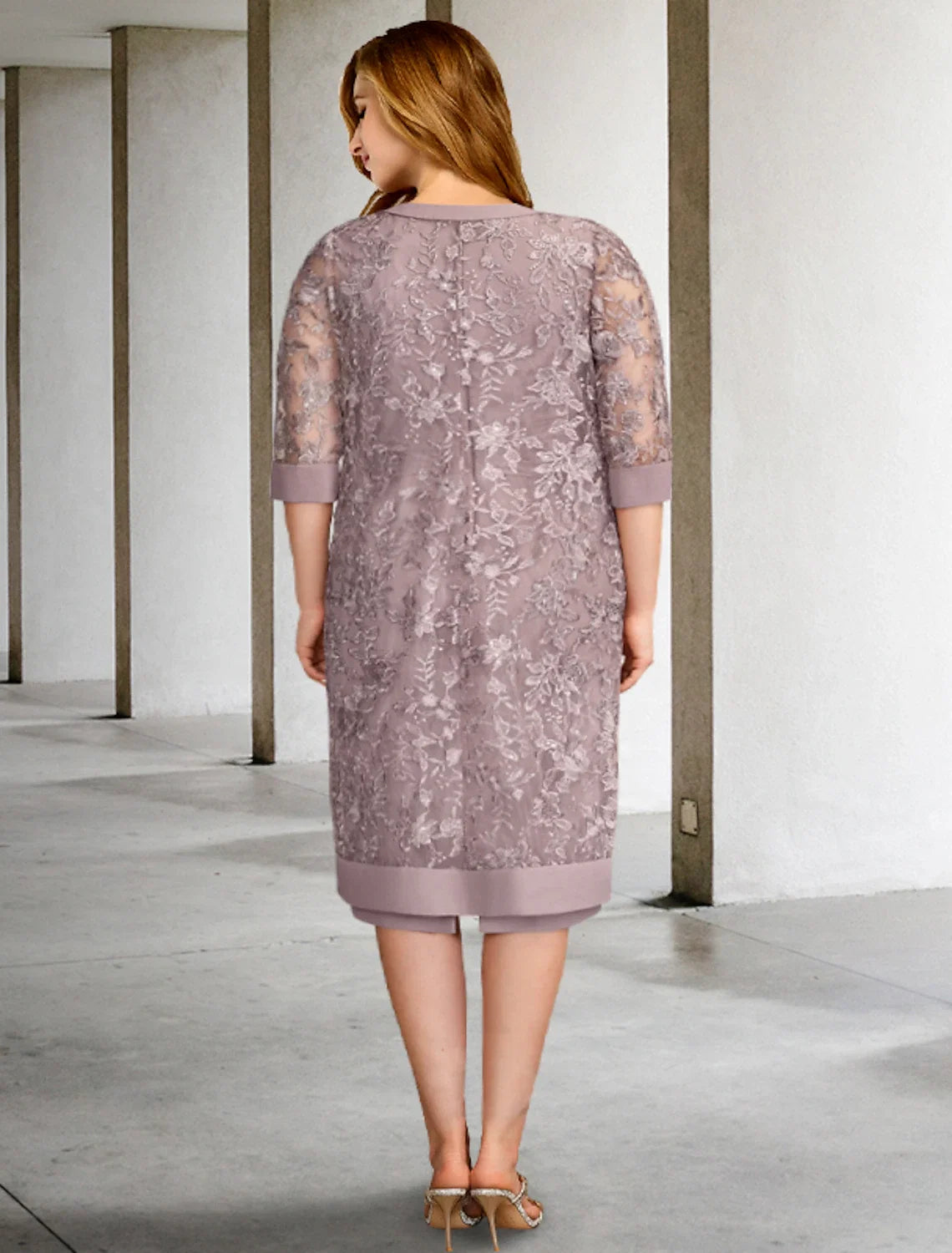 A-Line Chiffon Short Sleeve Mini Formal Dress - Chloe Dress