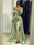 Mermaid Cotton Sleeveless Backless High Slit Wedding Dress - Chloe Dress