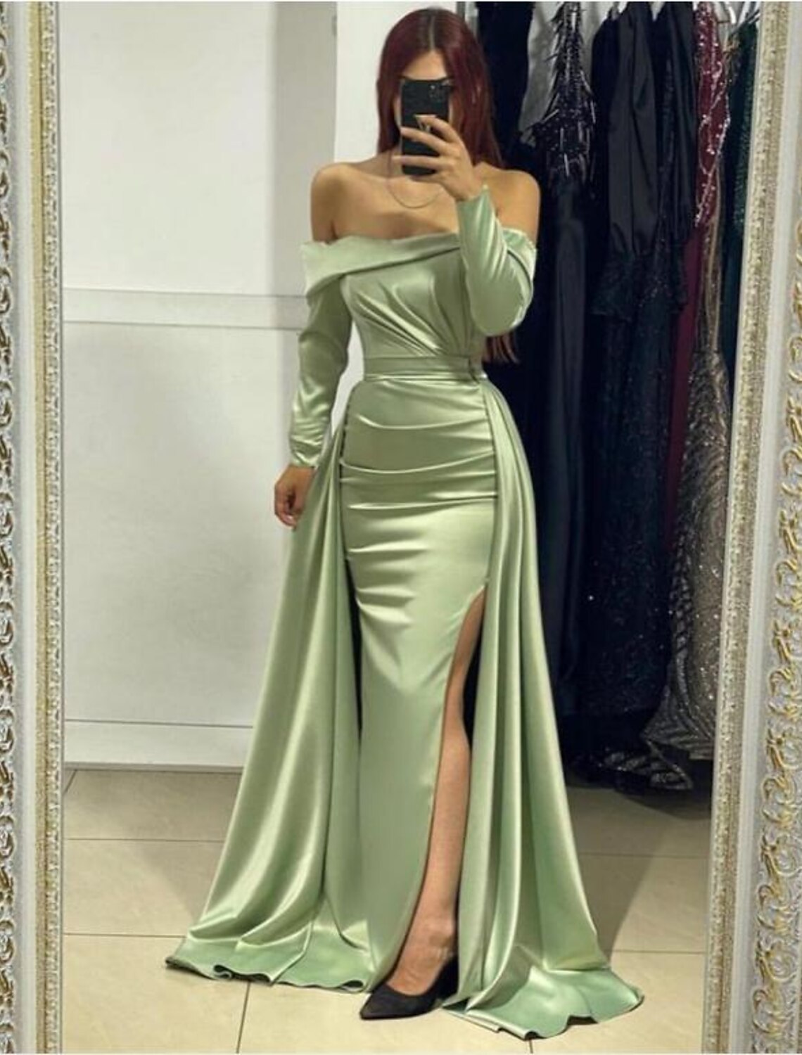 Mermaid Cotton Sleeveless Backless High Slit Wedding Dress - Chloe Dress