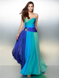 A-Line Sweetheart Chiffon Sleeveless Backless Floor-Length Prom Dress - Chloe Dress