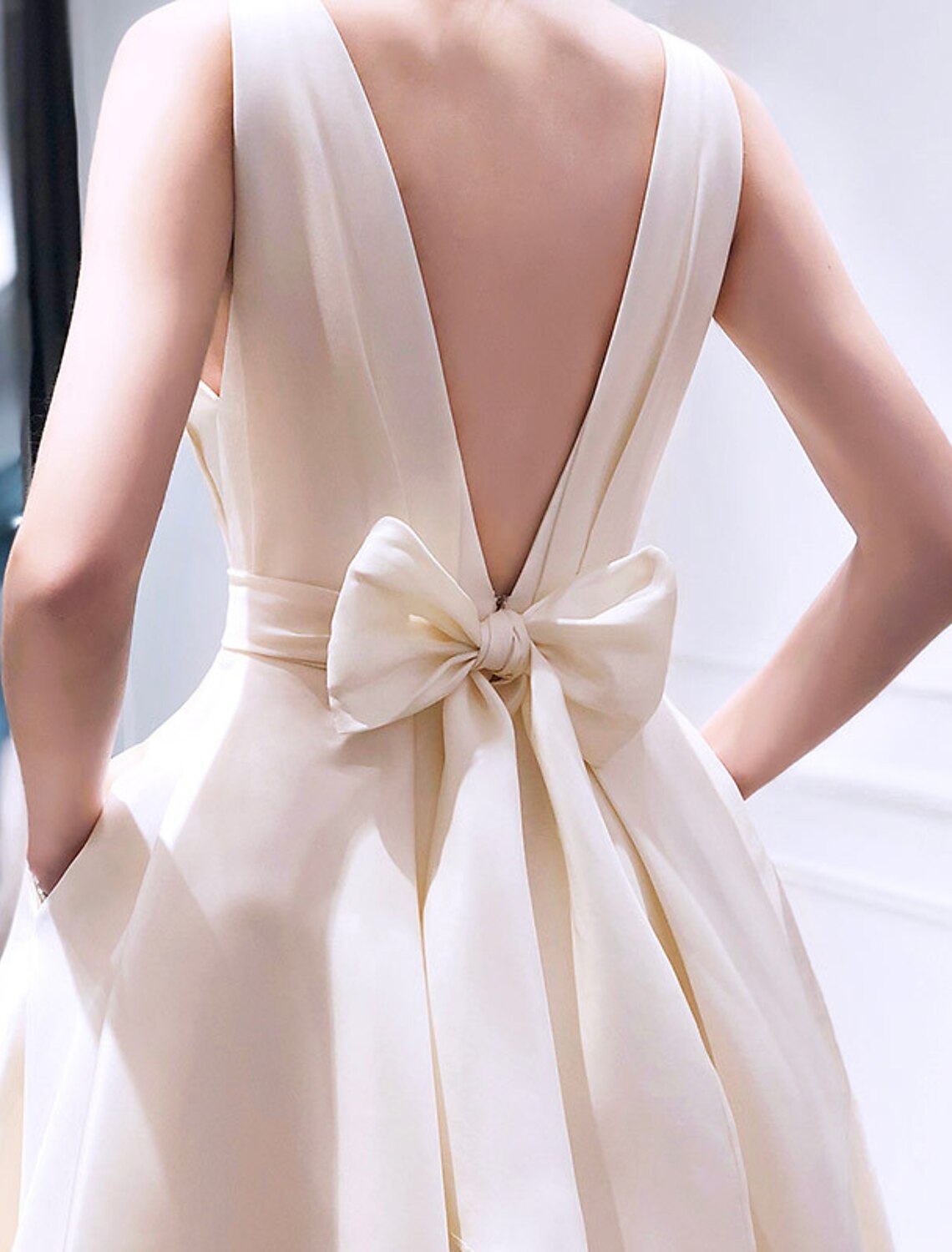 Champagne Mini Evening Dress - Chloe Dress