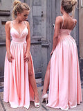 A-Line Crepe Sleeveless Floor-Length Dress - Chloe Dress