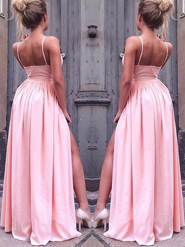 A-Line Crepe Sleeveless Floor-Length Dress - Chloe Dress