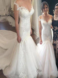 Mermaid Tulle Sleeveless Train Wedding Dress - Chloe Dress