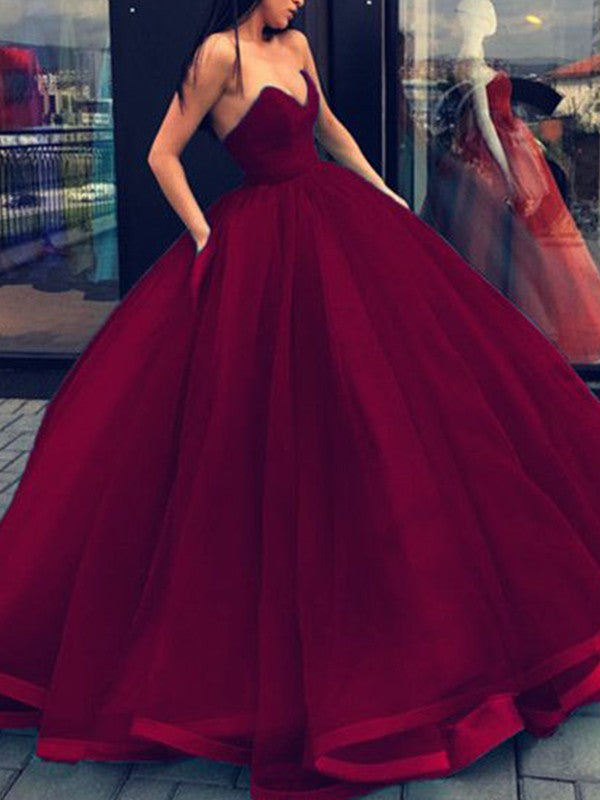 Ball Gown Sweetheart Organza Sleeveless Floor-Length Gown - Chloe Dress