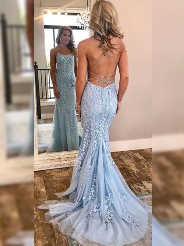 Mermaid Tulle Sleeveless Train Dress - Chloe Dress