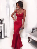 Sheath Crepe Sleeveless Ruffled Floor-Length Dress - Chloe Dress
