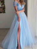 A-Line V-Neck Tulle Short Sleeve Train Mini Dress - Chloe Dress