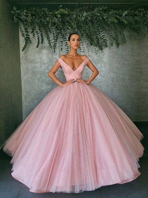 Ball Gown Tulle Sleeveless Ruffled Floor-Length Gown - Chloe Dress