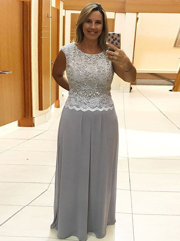 A-Line Chiffon Sleeveless Floor-Length Dress - Chloe Dress