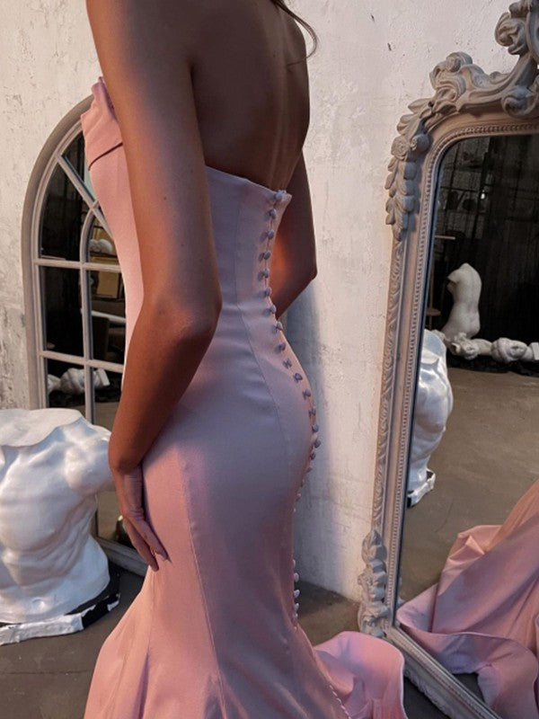Mermaid Strapless Sleeveless Ruffled Dress - Chloe Dress