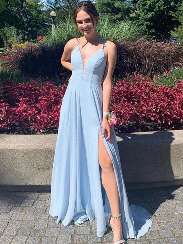 A-Line V-Neck Chiffon Sleeveless Ruffled Dress - Chloe Dress