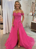 A-Line Tulle Sleeveless Train Dress - Chloe Dress