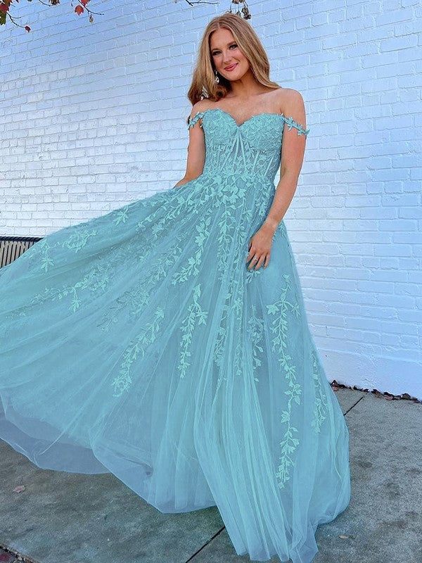 A-Line Tulle Sleeveless Train Dress - Chloe Dress